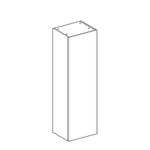 Mueble de media altura, serie Smyle Square con una puerta, referencia 501.361.JK.1 de Geberit. Lava / Cubierto mate